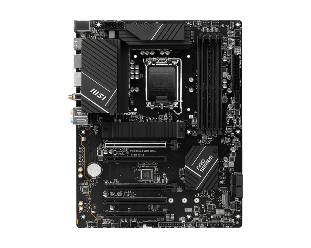 MSI PRO B760-P WIFI DDR4 moederbord LGA 1700 micro ATX (7D98-001R) thumbnail