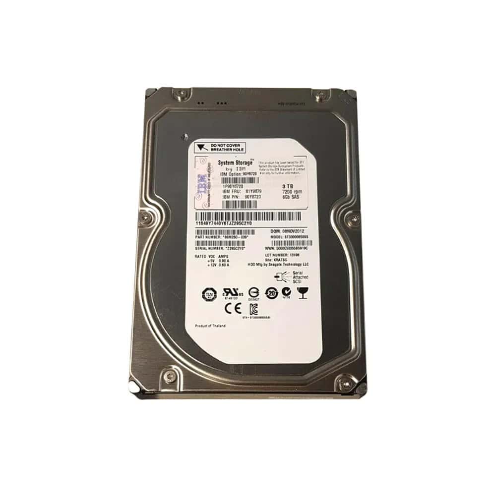 Dell 3TB 7.2K 6G 3.5INCH SAS HDD (4CMD9-RFB) thumbnail