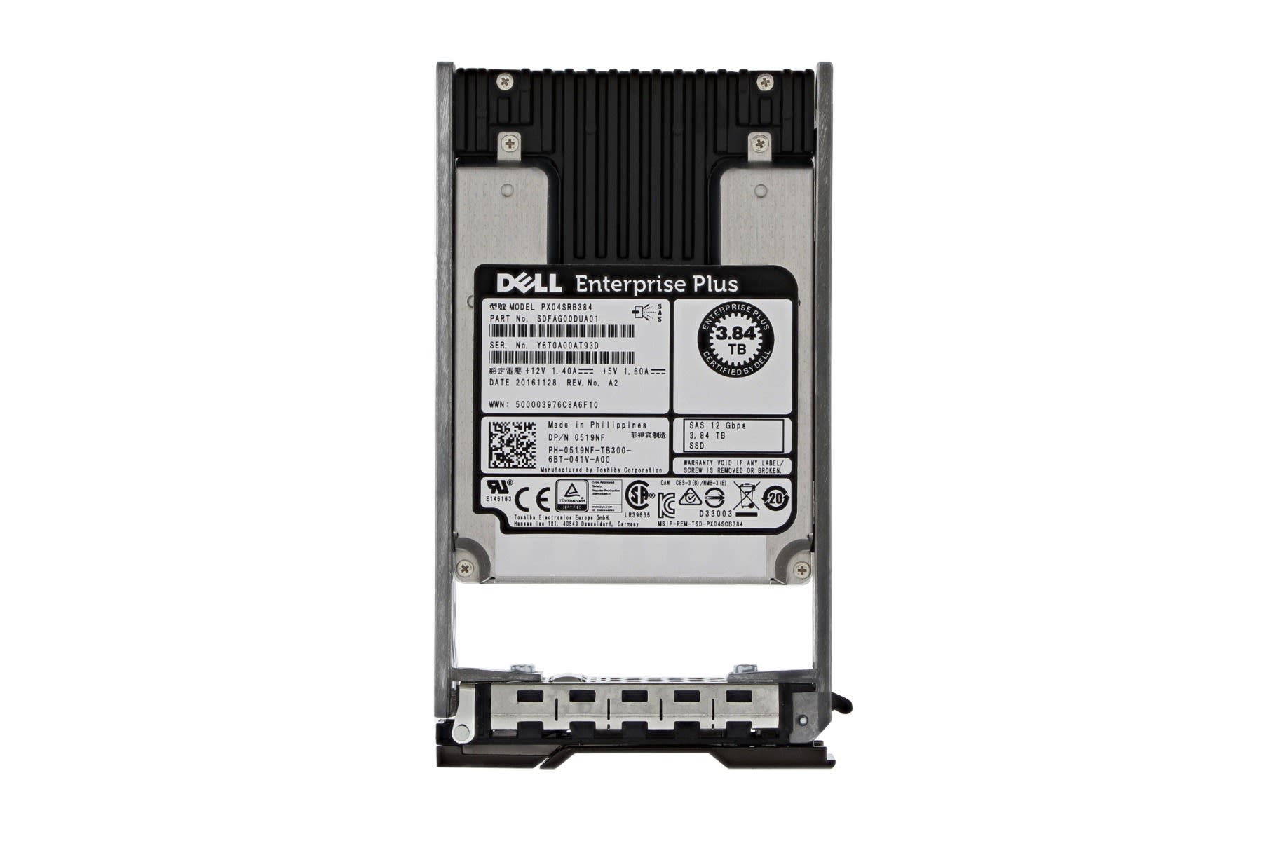 Dell SSDR 3.84TB 2.5 RI T PM3 (519NF-RFB) thumbnail