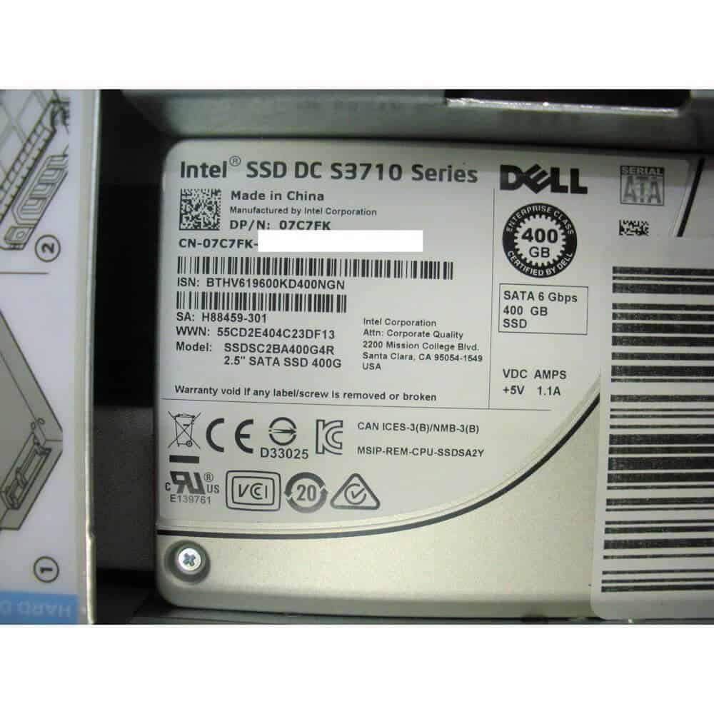 Dell 400GB SATA 6Gb/s 2.5-inch MLC (7C7FK-G11-RFB) thumbnail