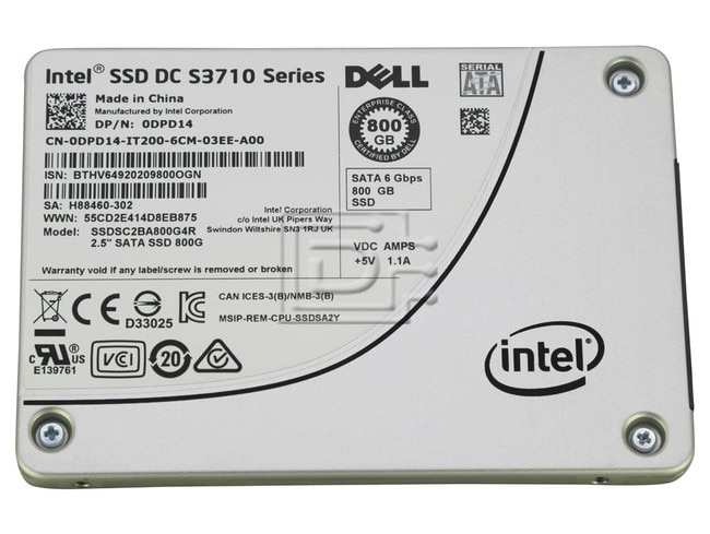 Dell 800GB 6G WI 2.5INCH SATA SSD (DPD14-RFB) thumbnail