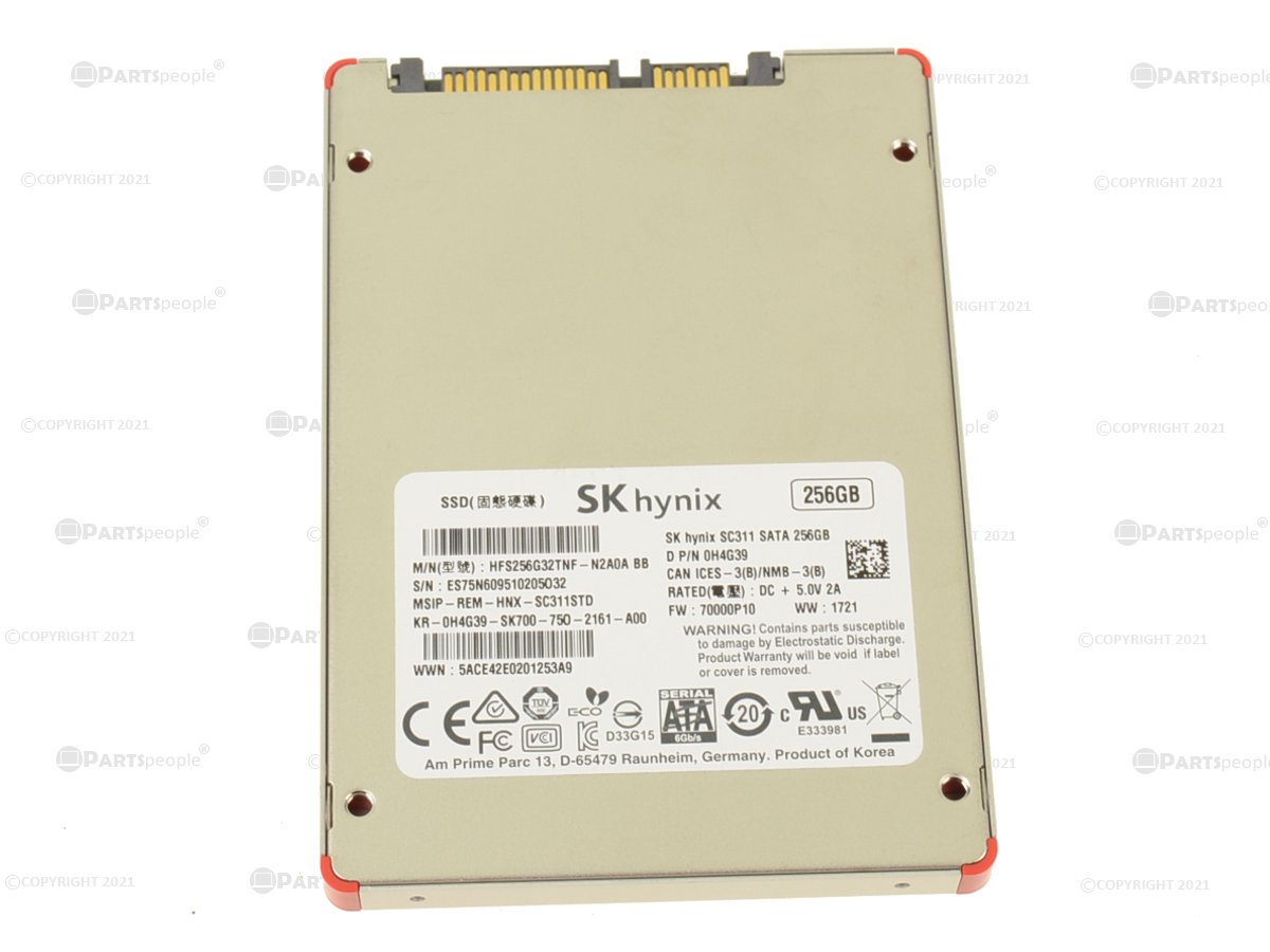 Dell 256GB 6G 2.5INCH SATA SSD (H4G39-RFB) thumbnail