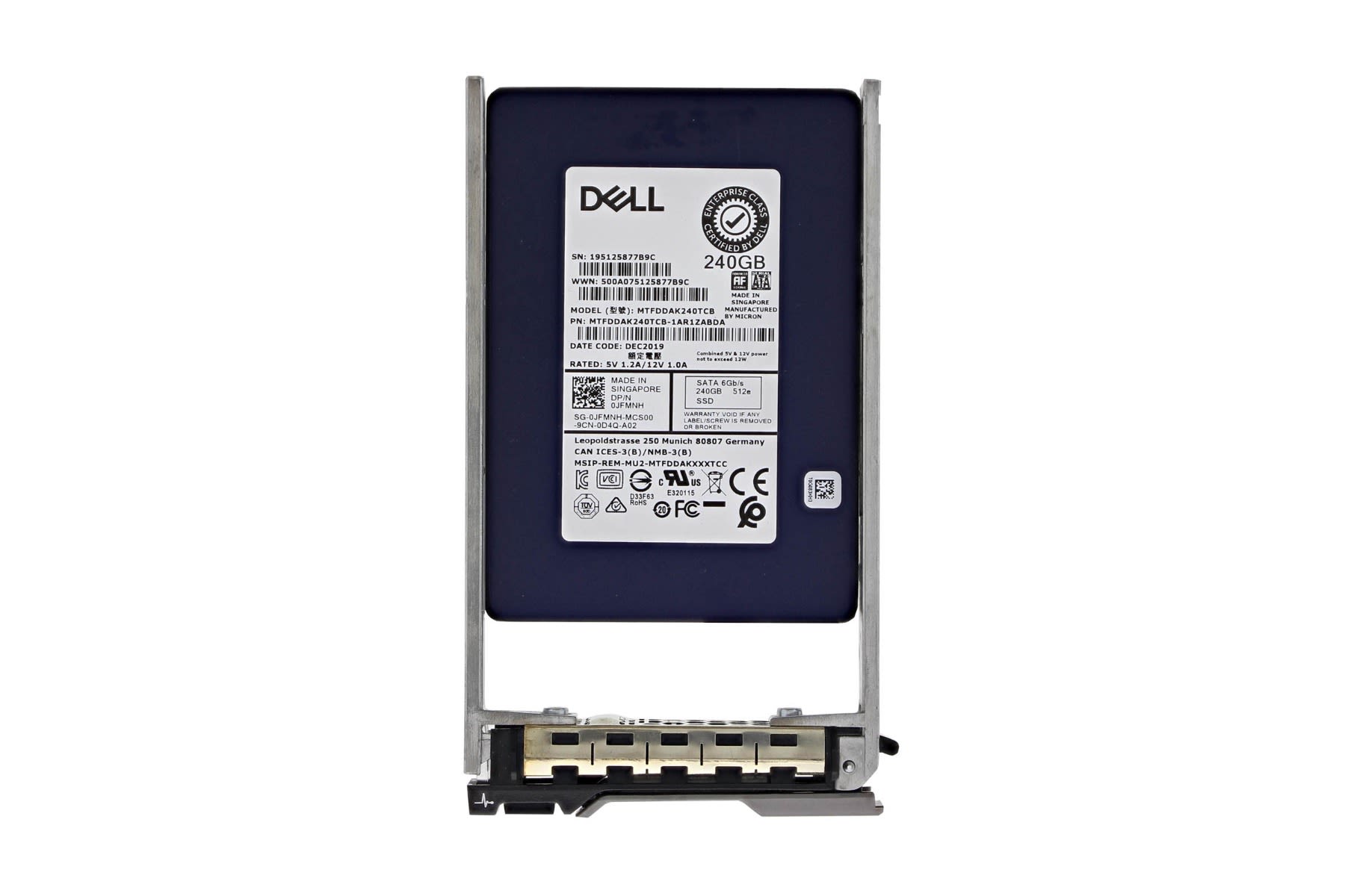 Dell 240GB SSD 2.5 SATA 6G MIX (JFMNH-RFB) thumbnail