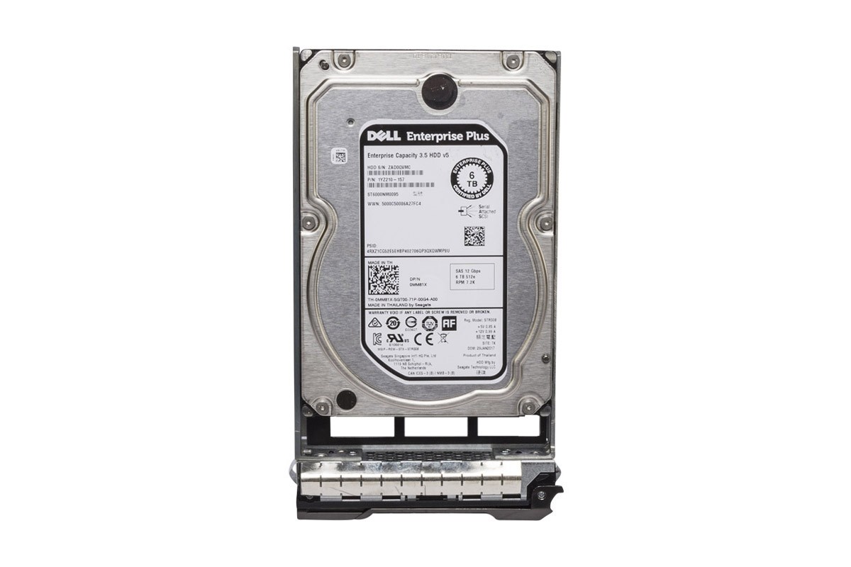Dell 6TB 7.2K 12G 3.5INCH SAS HDD (MM81X-RFB) thumbnail