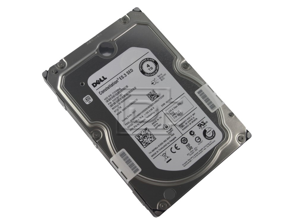 Dell 4TB 7.2K 3.5 SAS 6G SED RTFJN (RTFJN-RFB) thumbnail