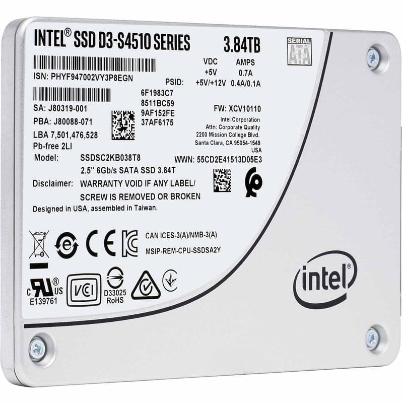 Dell 3.84TB 2.5 6G RI SATA SSD (S4510-RFB) thumbnail
