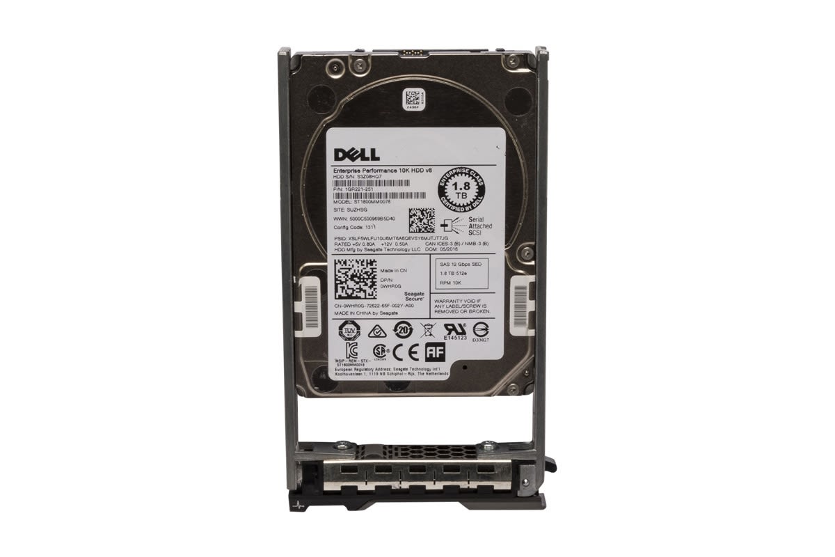 Dell HD 1.8TB 512E6-E 10K 2.5 S-TB (WHR0G-RFB) thumbnail