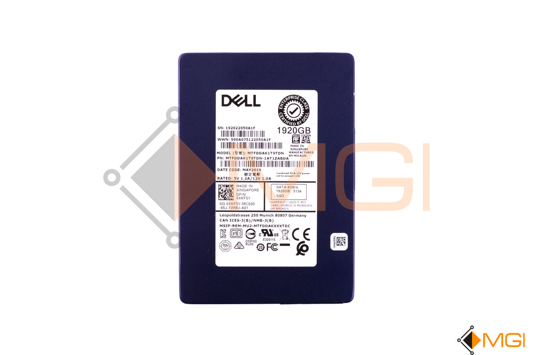 Dell Emc Xkf5y 1.92tb Sata-6gbps (XKF5Y-RFB) thumbnail
