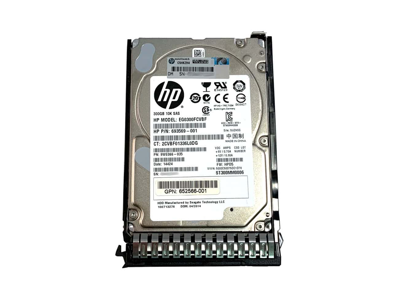 HP 300GB 10K SAS 2.5 DP HDD (4053162043381-RFB) thumbnail