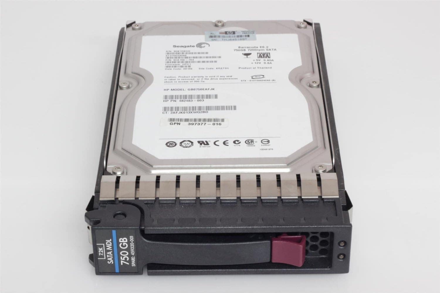 HPE 750GB 3G SATA 7.2K RPM (4053162049987-RFB) thumbnail
