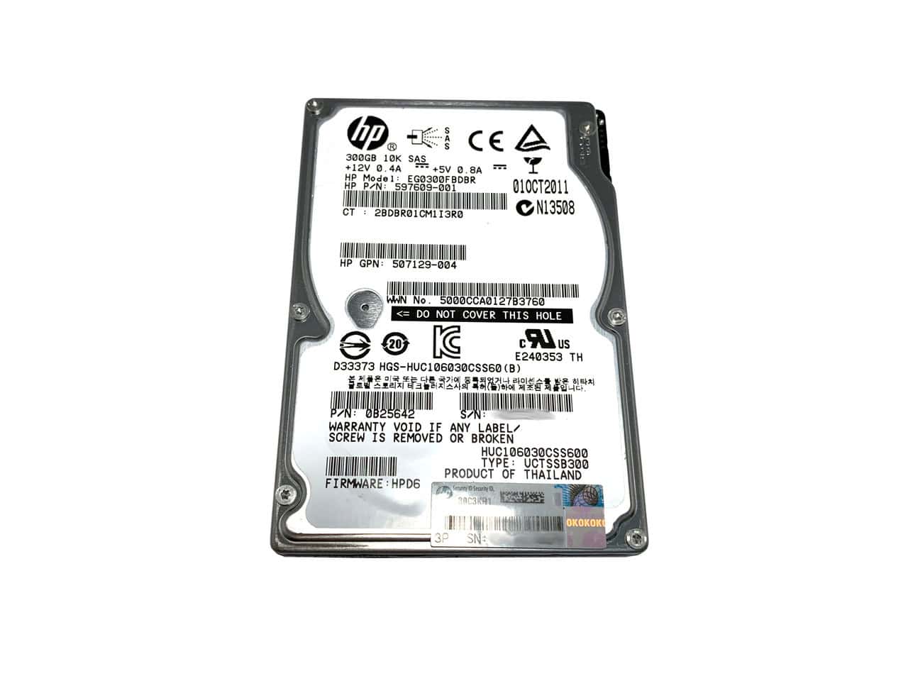 HP 300GB hot plug DP SAS hard (4053162130029-RFB) thumbnail