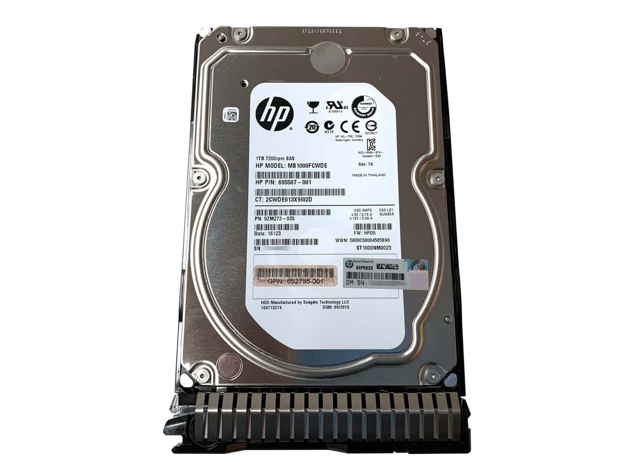 HP 1TB 6G SAS 7.2K 3.5IN SC (4053162339033-RFB) thumbnail