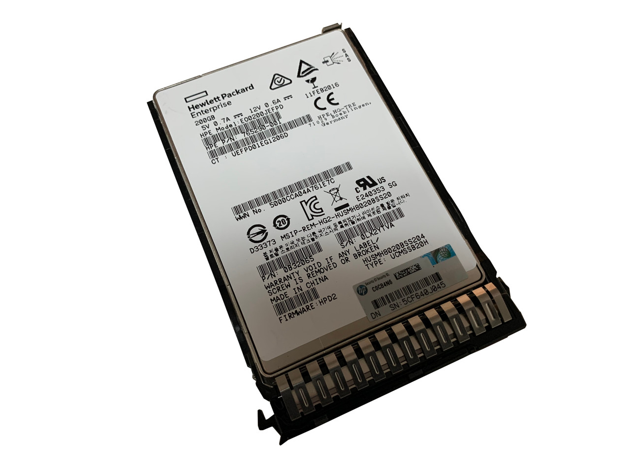 HPE 200GB SAS 12G WRITE (5712505476826-RFB) thumbnail