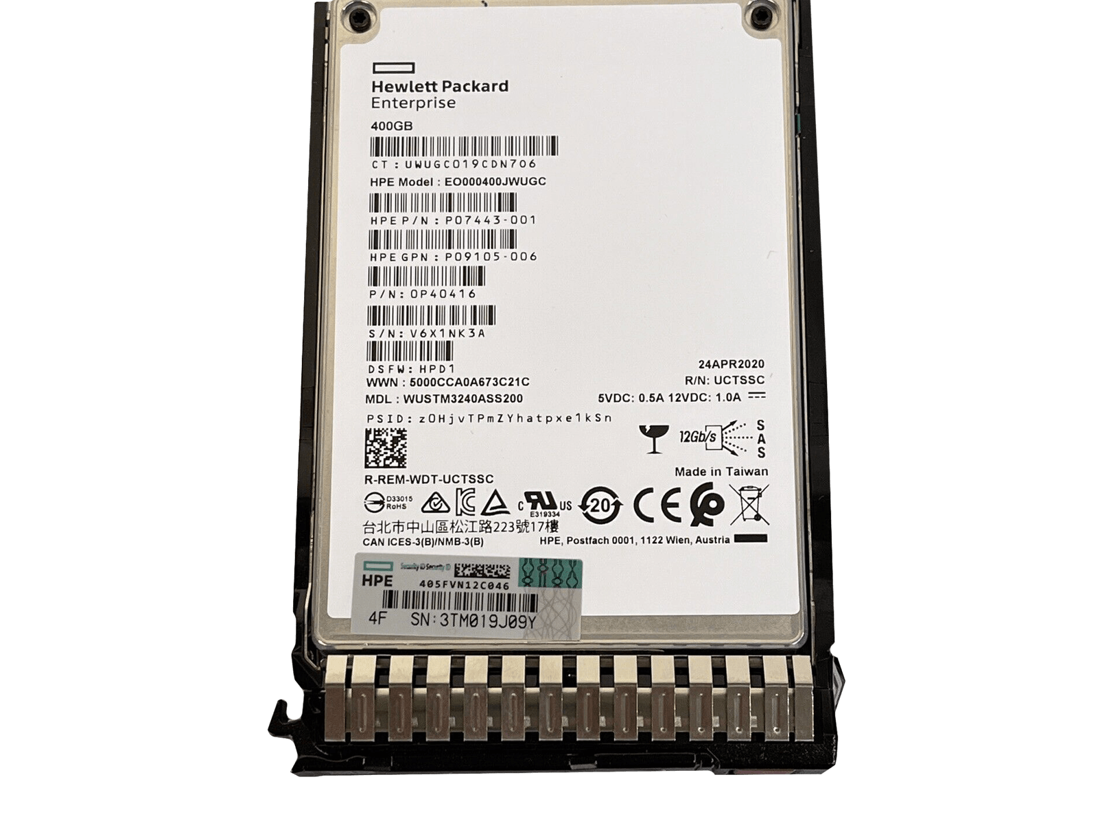 HPE 400GB SAS 12G WRITE (5712505806500-RFB) thumbnail