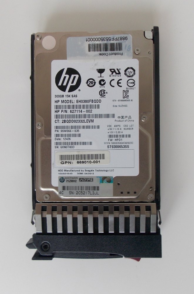 HP HDD 300GB  SFF 15KRPM (665750-001-RFB) thumbnail