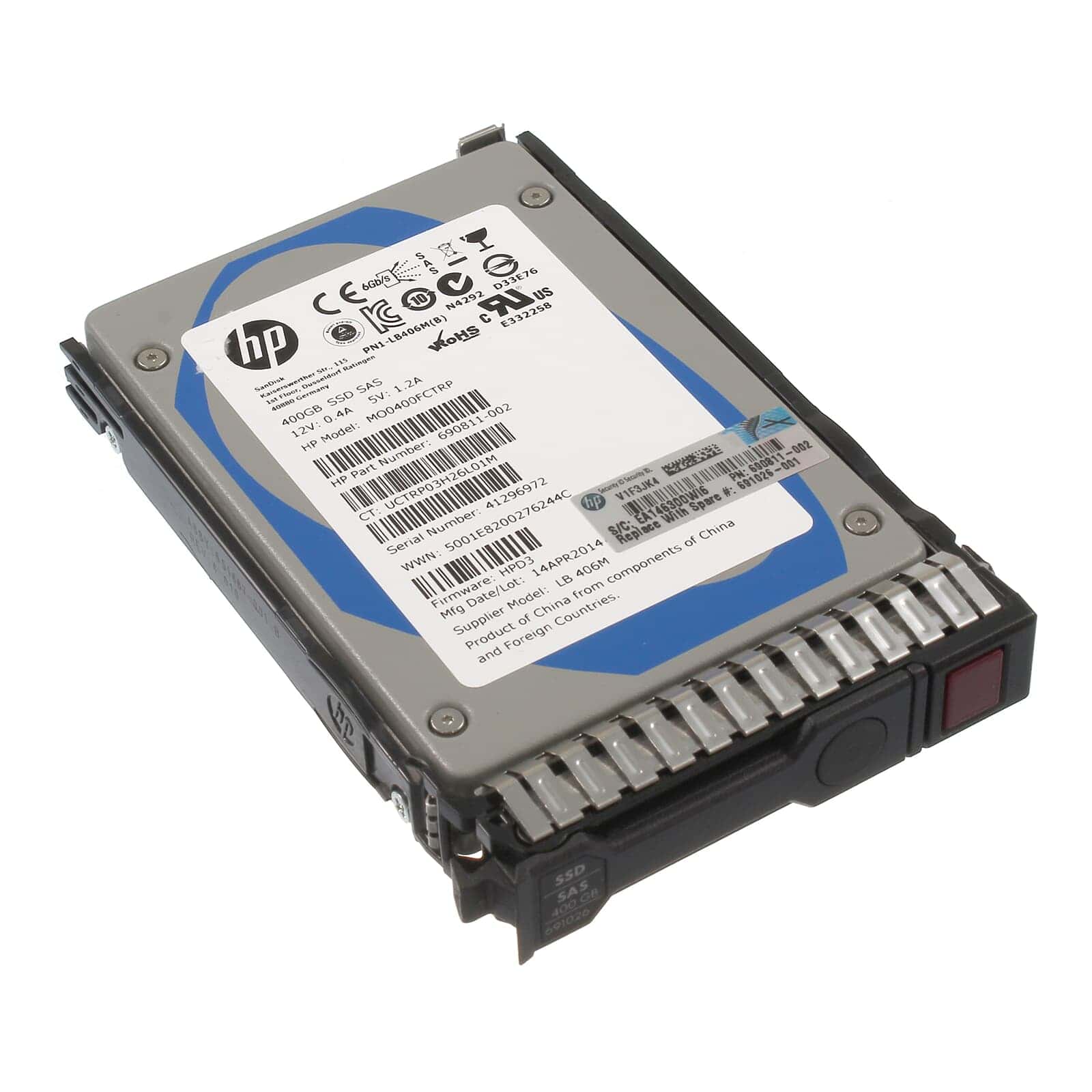 HP 400GB SAS ME 2.5in (690827-B21-RFB) thumbnail