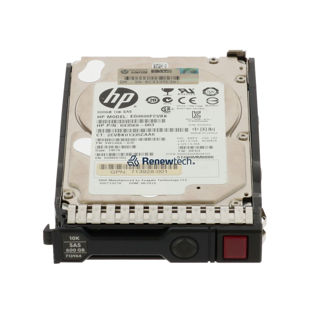 HP 600GB 10K RPM SAS 2.5 (713827-B21-RFB) thumbnail