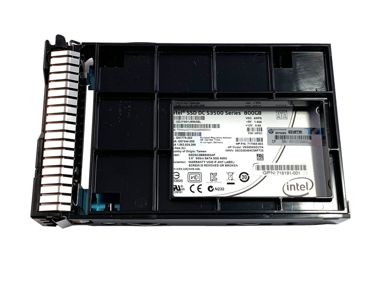 HP Gen8 800GB 6G SATA VE 3.5in (718189-B21-RFB) thumbnail