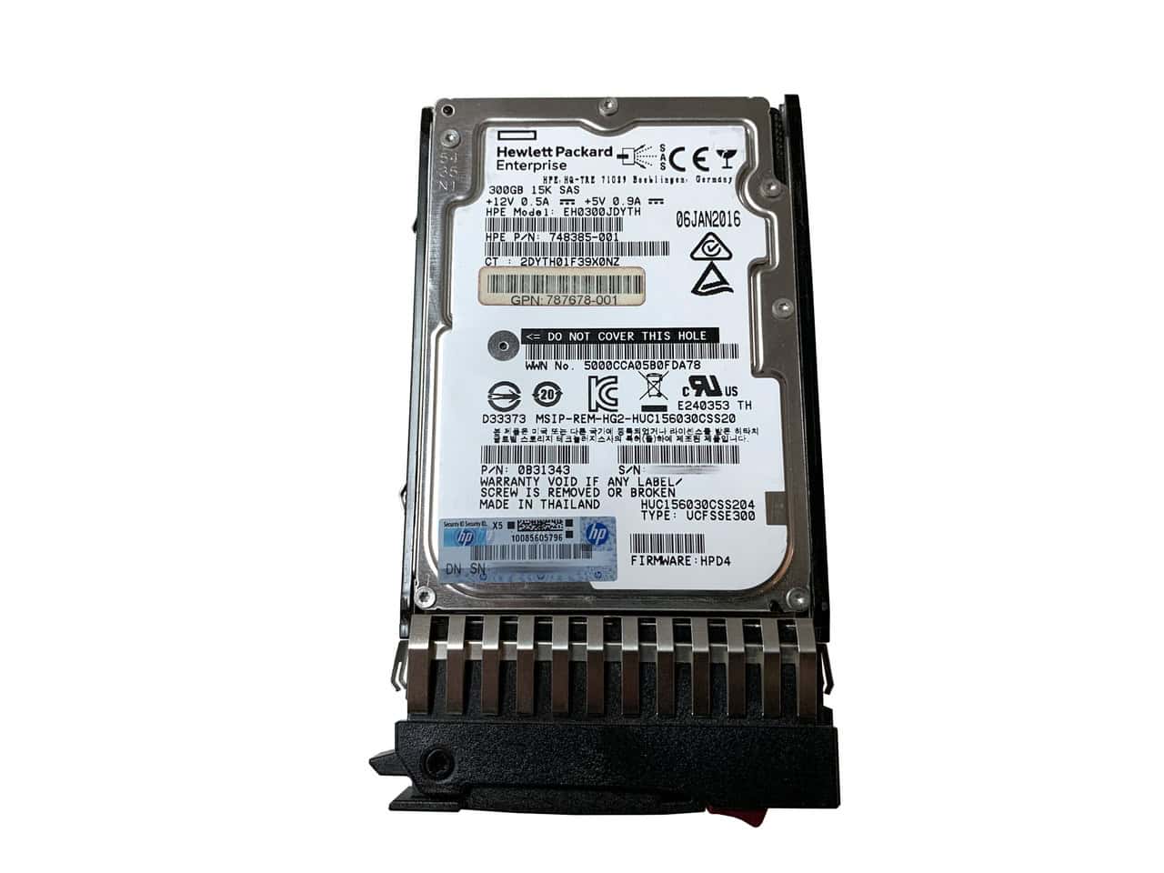 HP HDD MSA 300GB 12G 15K 2.5 INCH (787640-001-RFB) thumbnail