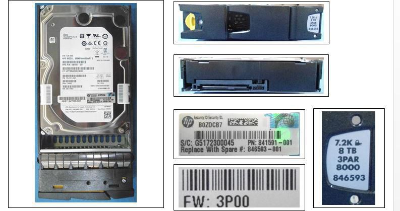 HP DRV HD 8TB 7.2K LFF SAS FE (846593-001-RFB) thumbnail