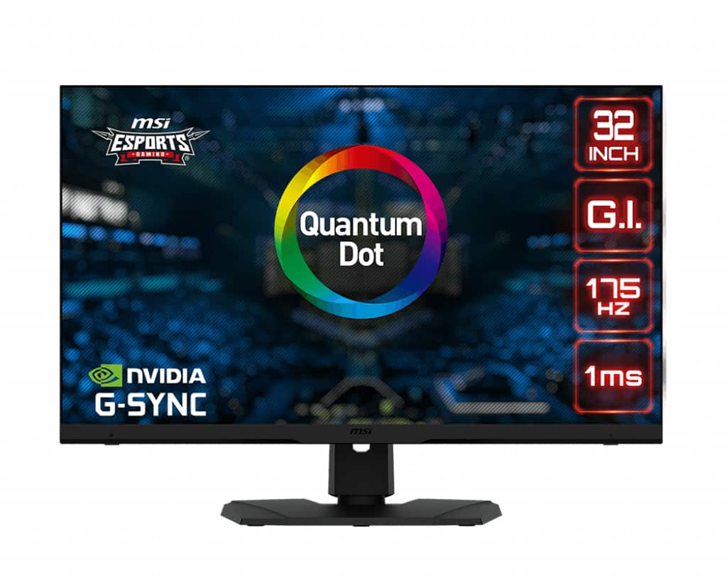 MSI Optix MPG321QRF-QD 81,3 cm (32") 2560 x 1440 Pixels Quad HD LCD Zwart (OPTIX MPG321QRF-QD) thumbnail