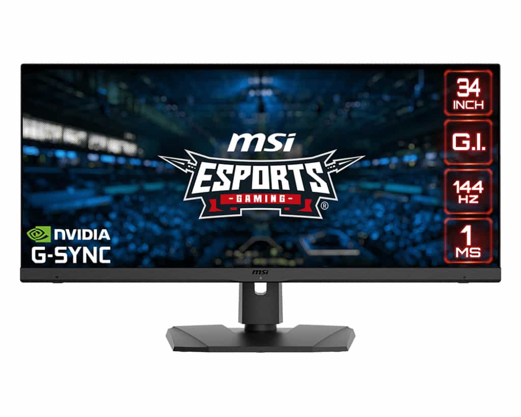 MSI Optix MPG341QR 86,4 cm (34") 3440 x 1440 Pixels UltraWide Quad HD LCD Zwart (OPTIX MPG341QR) thumbnail