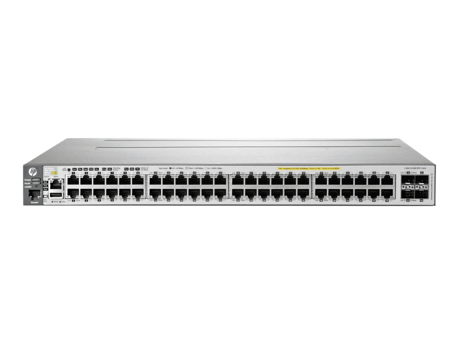 HP 3800-48G-PoE+-4SFP+ Switch (J9574A-RFB) thumbnail