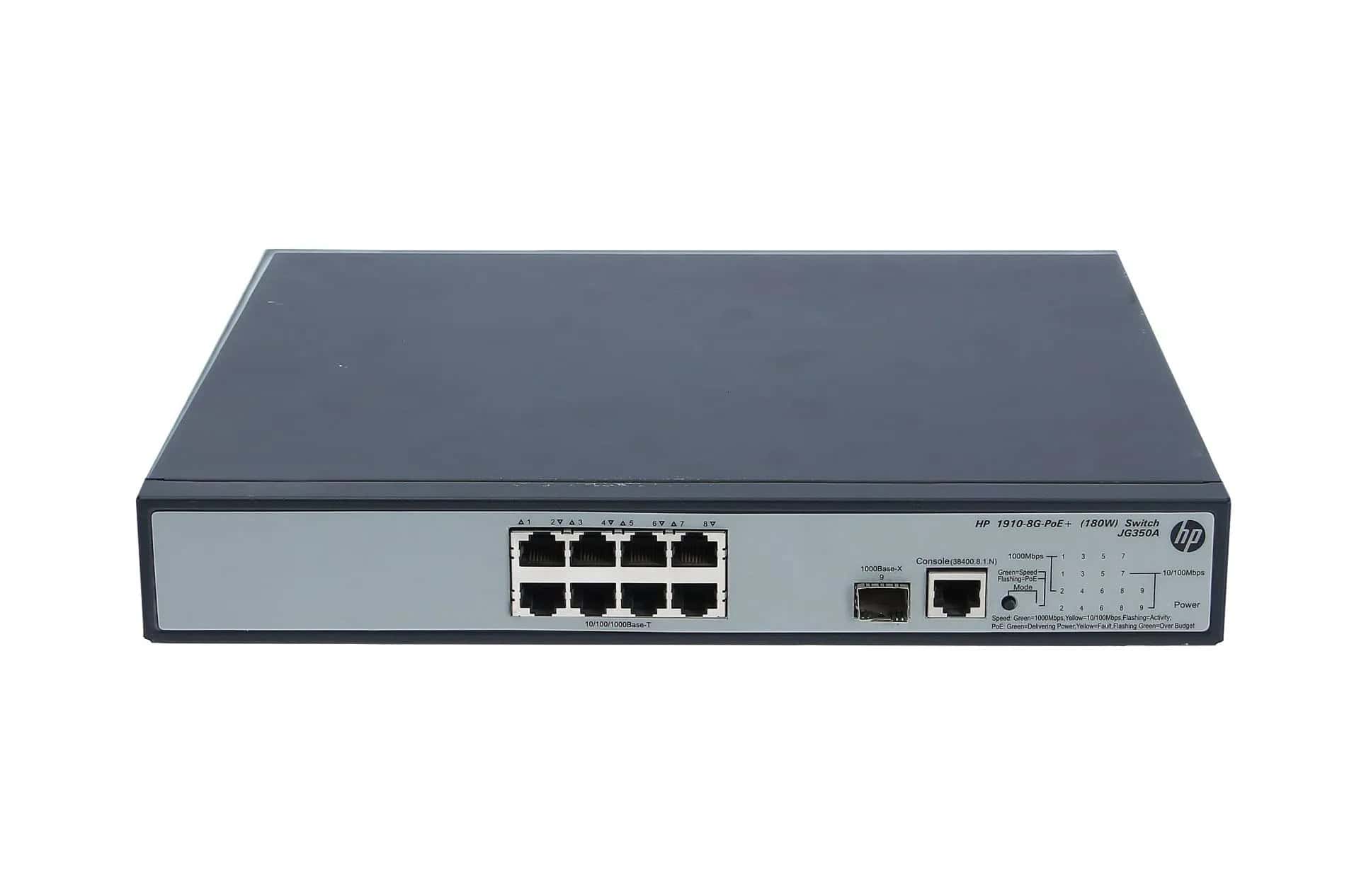 HP 1910-8G-PoE+ (180W) Switch (JG350A-RFB) thumbnail