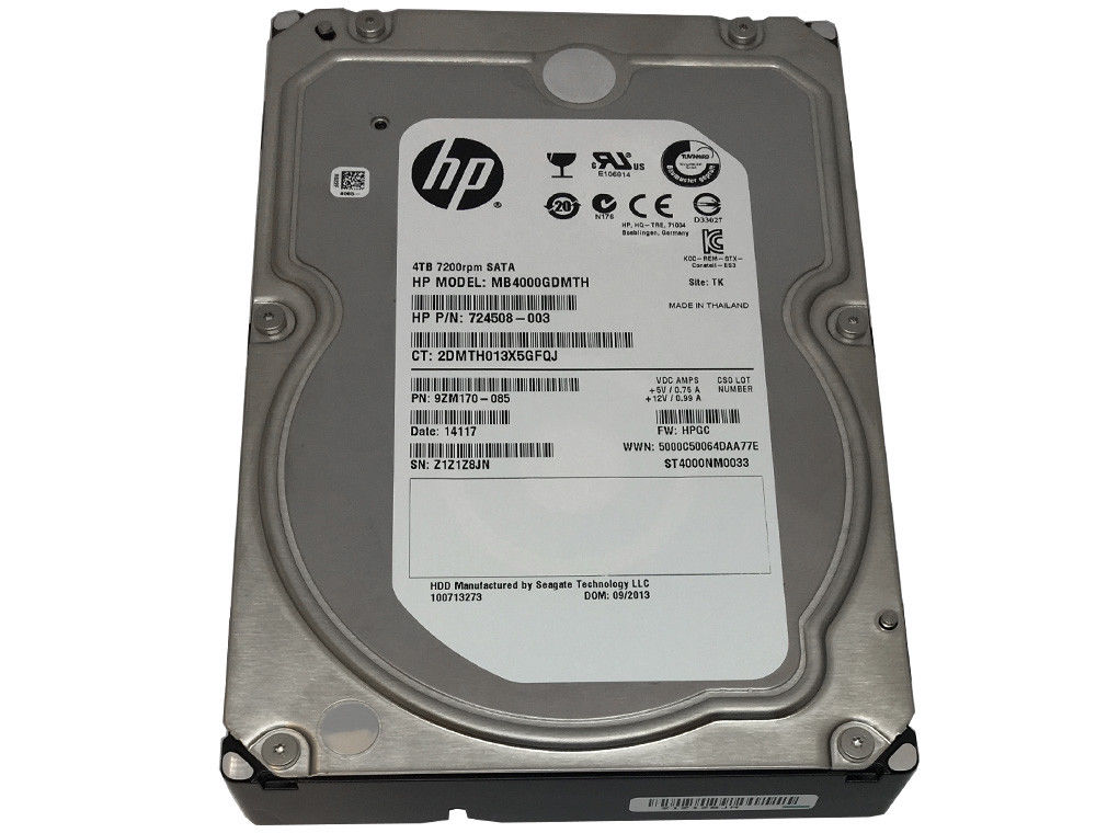 HP 4TB 3G SATA 7.2K RPM LFF (MB4000ECWLR-RFB) thumbnail