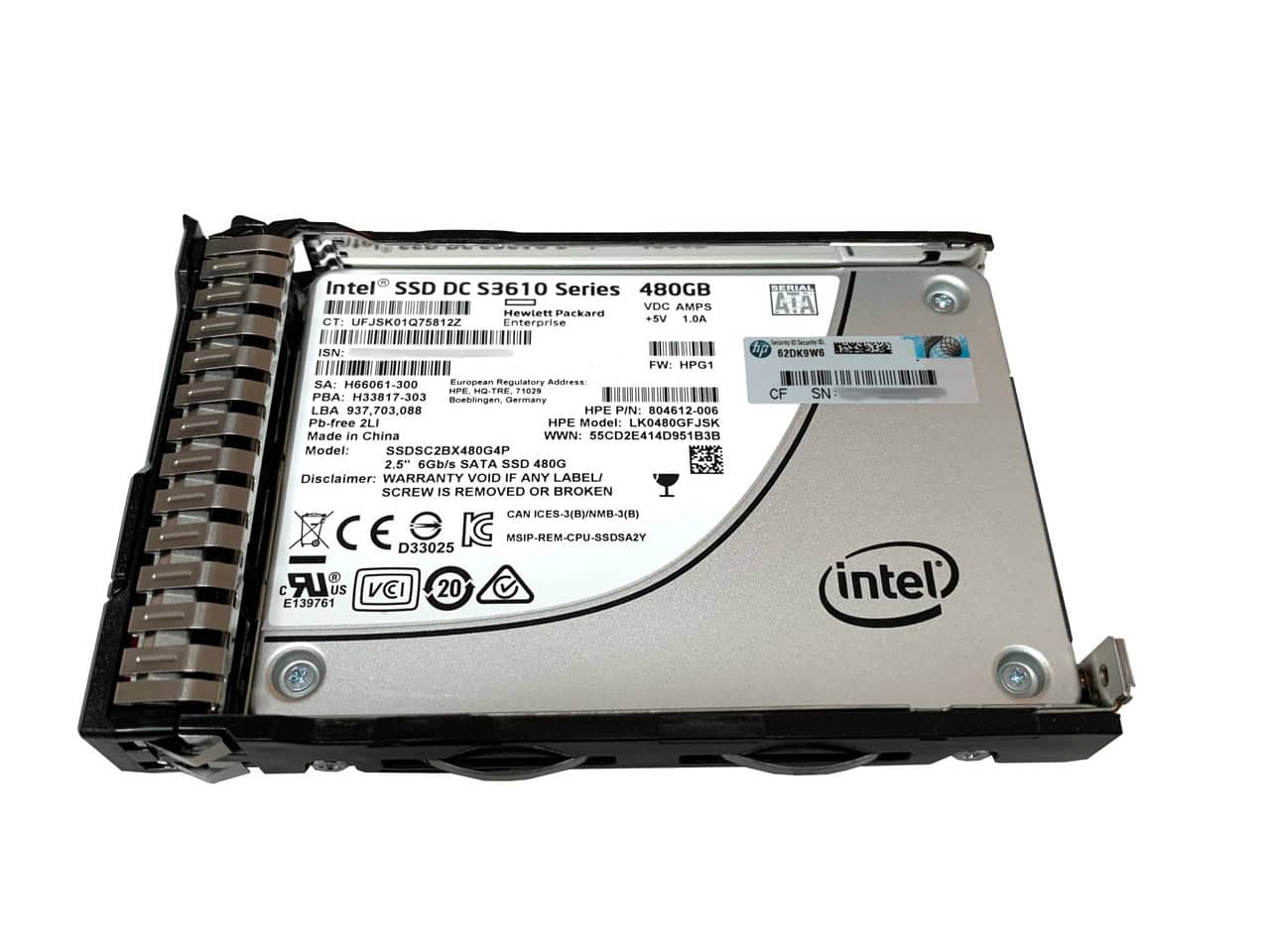 HP DRV SSD 480GB SATA SC DS (P13658-S21-RFB) thumbnail