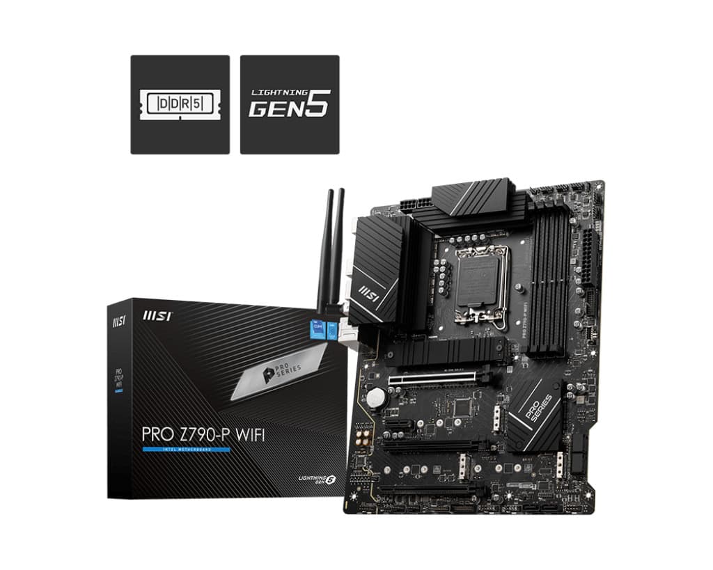 MSI PRO Z790-P WIFI moederbord Intel Z790 LGA 1700 ATX (PRO Z790-P WIFI) thumbnail