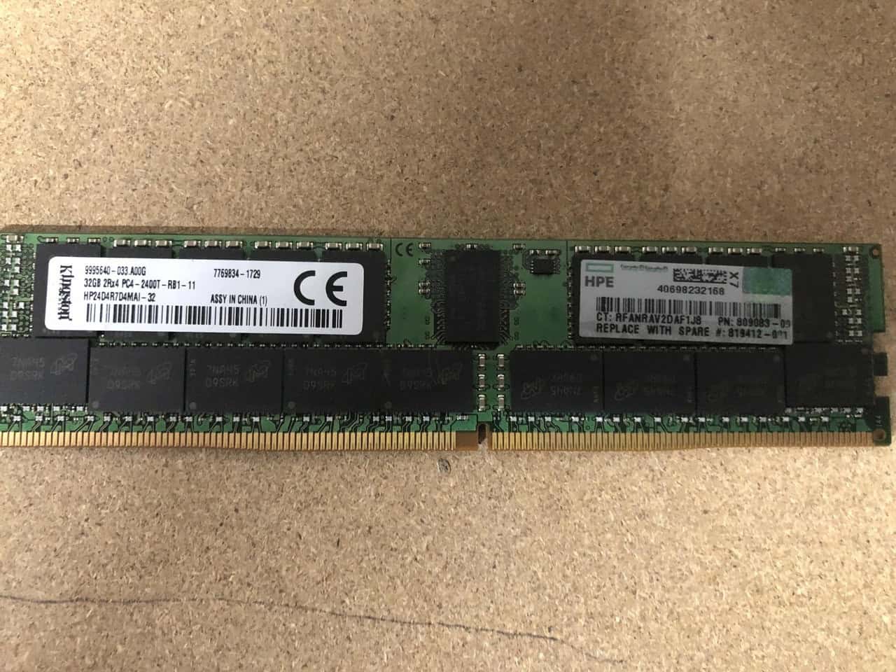 HP 4GB PC4-2133P DDR4-2133 MHz (RP001232419) thumbnail