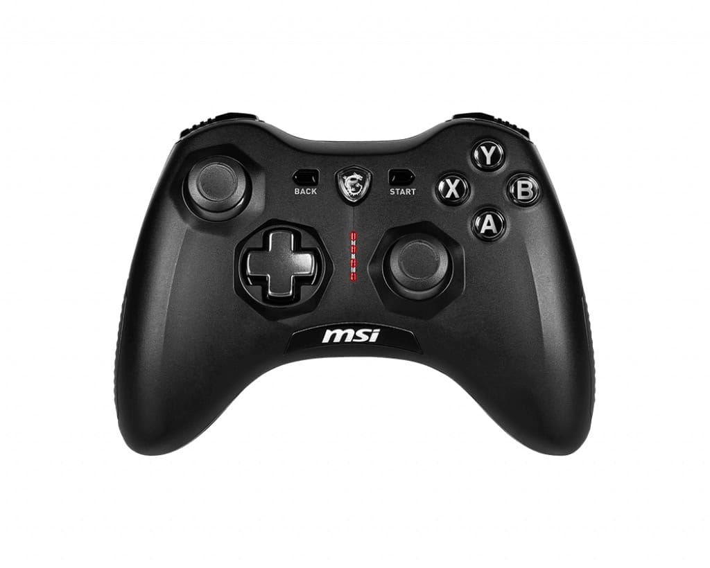 MSI Force GC20 V2 Zwart USB 2.0 Gamepad Analoog/digitaal Android, PC (S10-04G0050-EC4) thumbnail