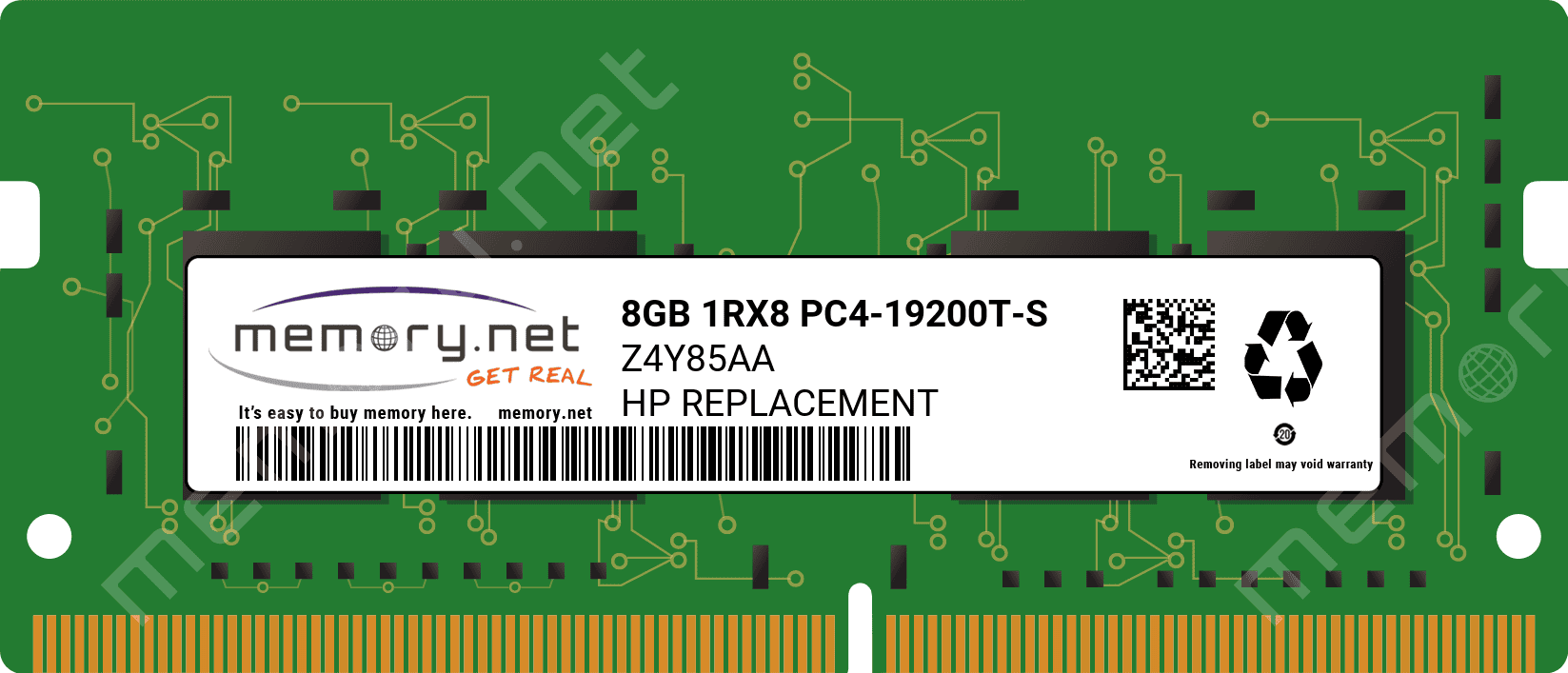 HP 8GB 2400MHz DDR4 Memory (Z4Y85AA-RFB) thumbnail