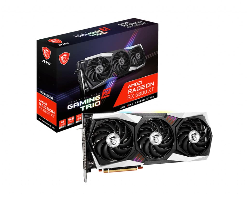 MSI GAMING Radeon RX 6800 XT Z Trio 16G AMD 16 GB GDDR6 (V395-013R) thumbnail
