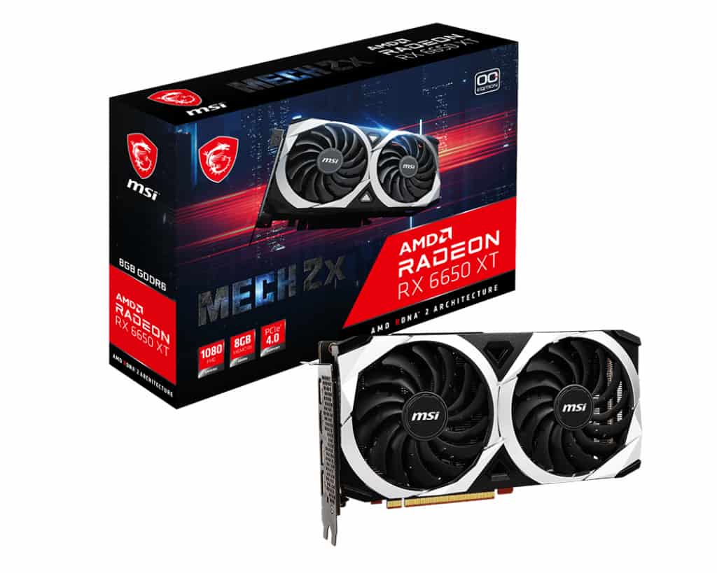 MSI Radeon RX 6650 XT MECH 2X 8G OC AMD 8 GB GDDR6 (V502-064R) thumbnail