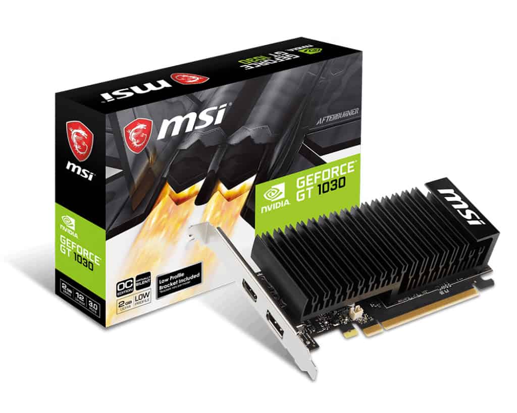 MSI GeForce GT 1030 2GHD4 LP OC (V809-2825R) thumbnail