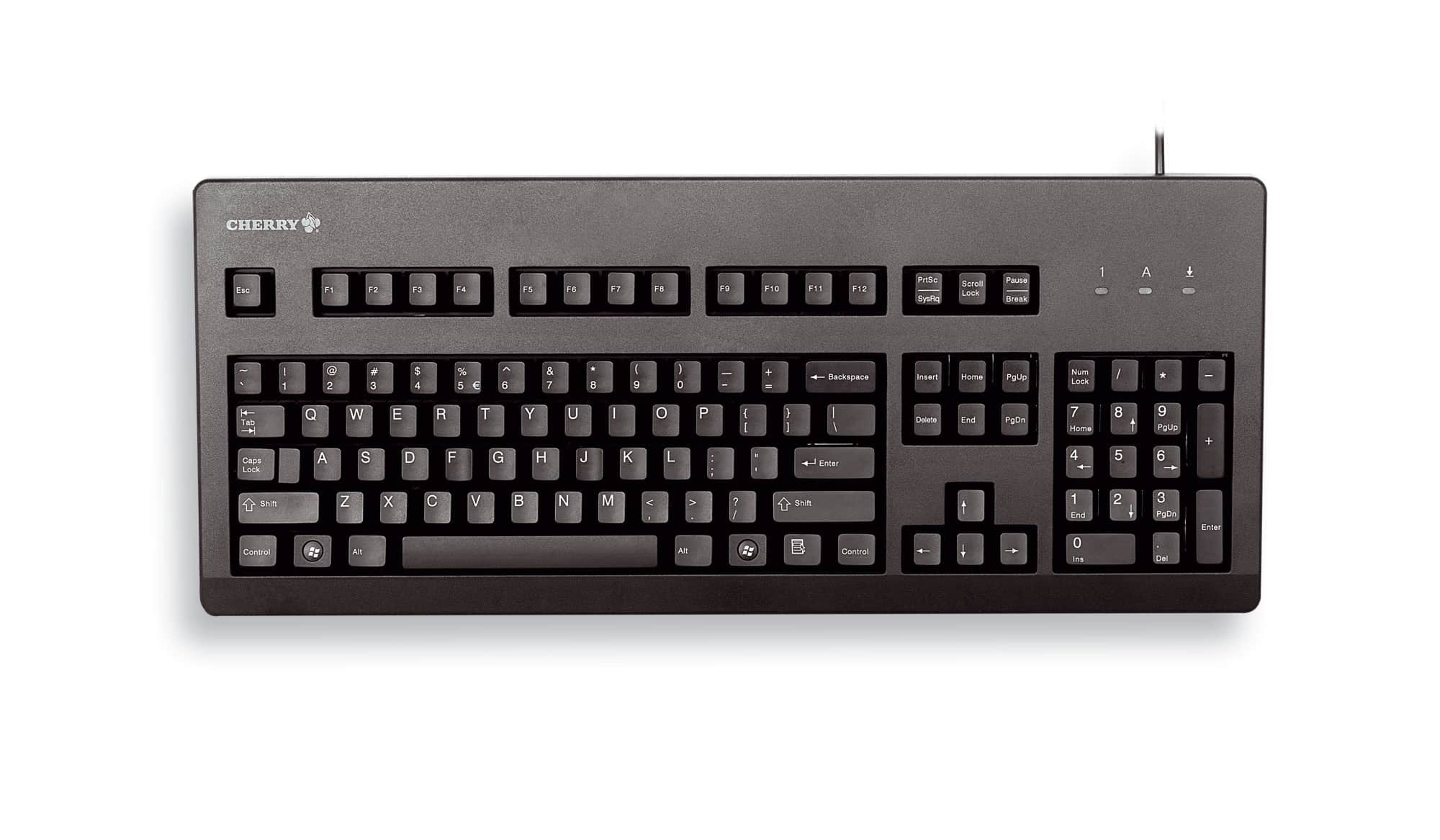 CHERRY G80-3000 toetsenbord Universeel USB QWERTY Amerikaans Engels Zwart (G80-3000LPCEU-2) thumbnail