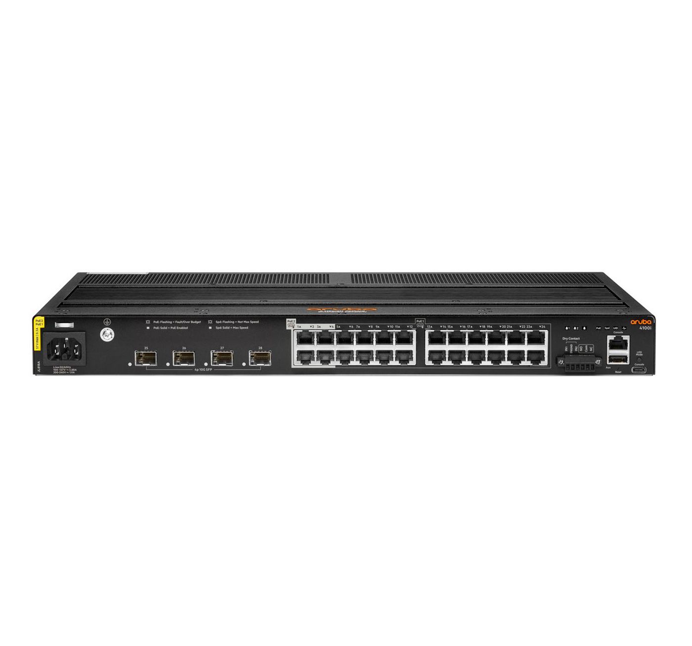 HPE Aruba Networking CX 4100i 24G PoE 4SFP+ Switch 20 x CL4 and 4 x CL6 (JL818AR) thumbnail