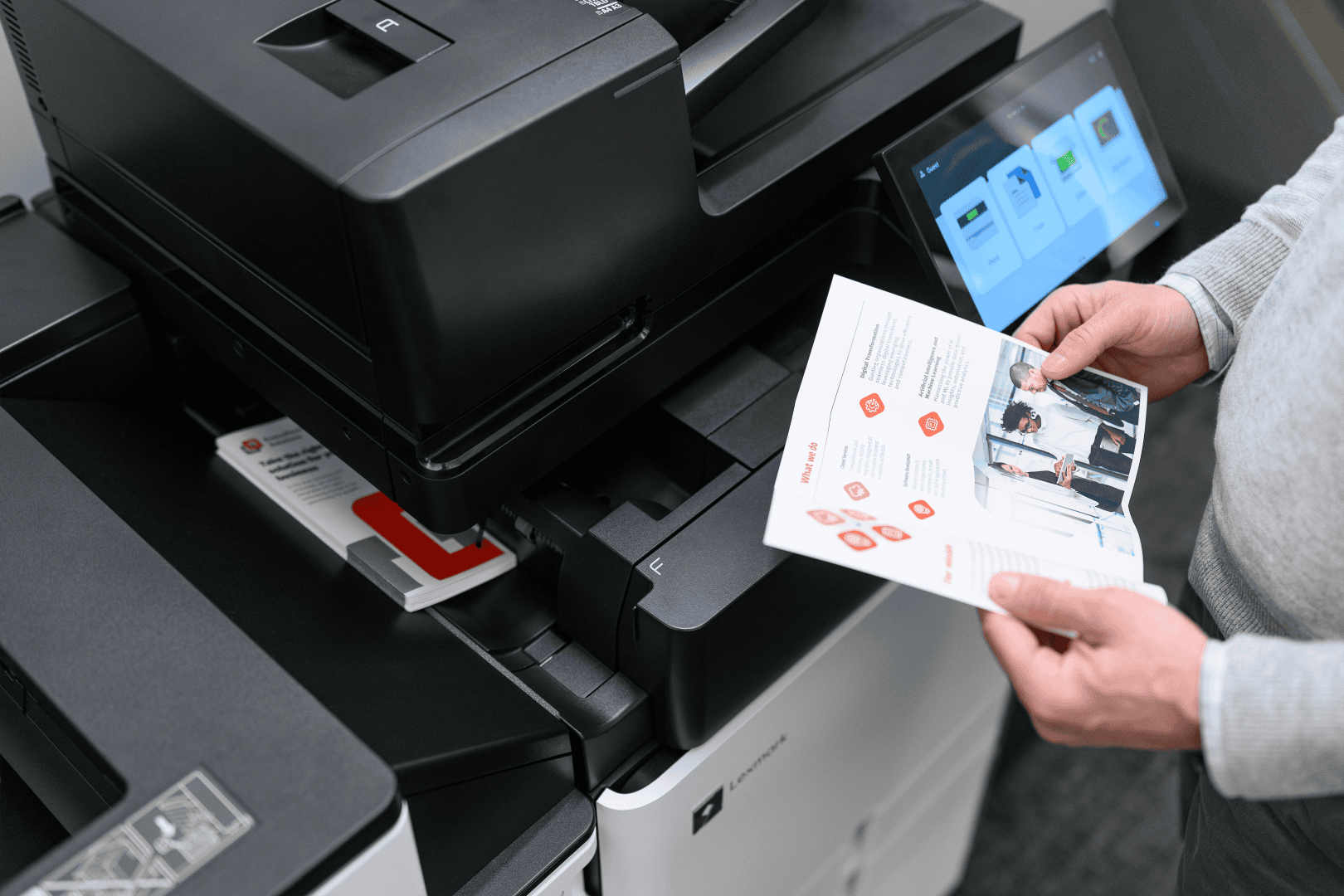 Lexmark 20L8450 CX961tse A3 Duplex Color Laser Printer with 10.1 Inches Color Touchscreen Display - Ethernet / USB / Wireless -  (20L8450) thumbnail