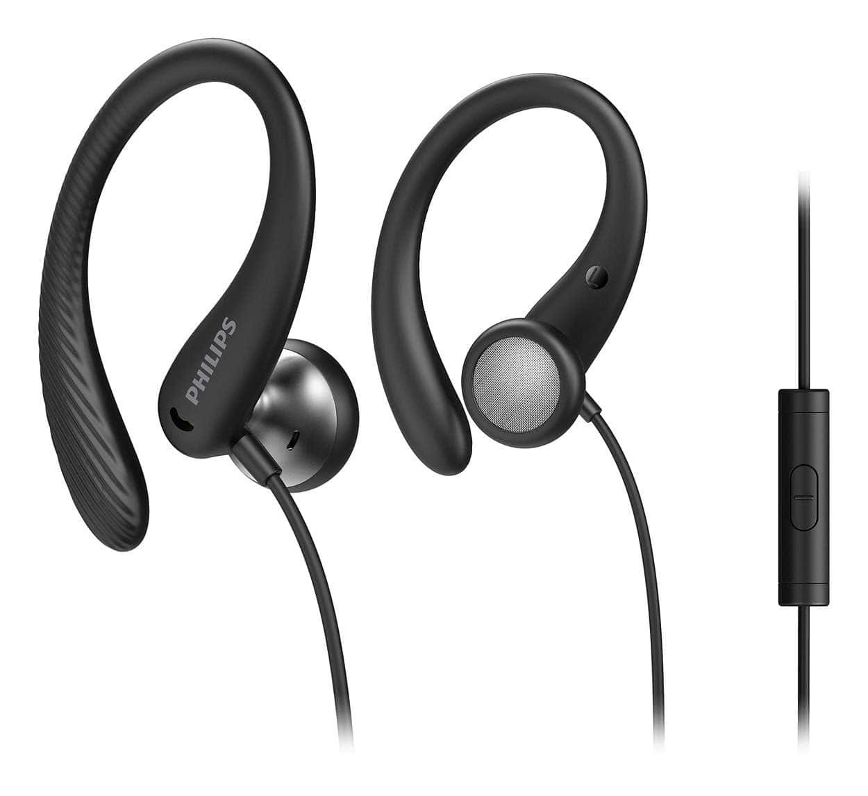 Philips TAA1105BK/00 hoofdtelefoon/headset Bedraad oorhaak, In-ear Sporten Zwart (TAA1105BK/00) thumbnail