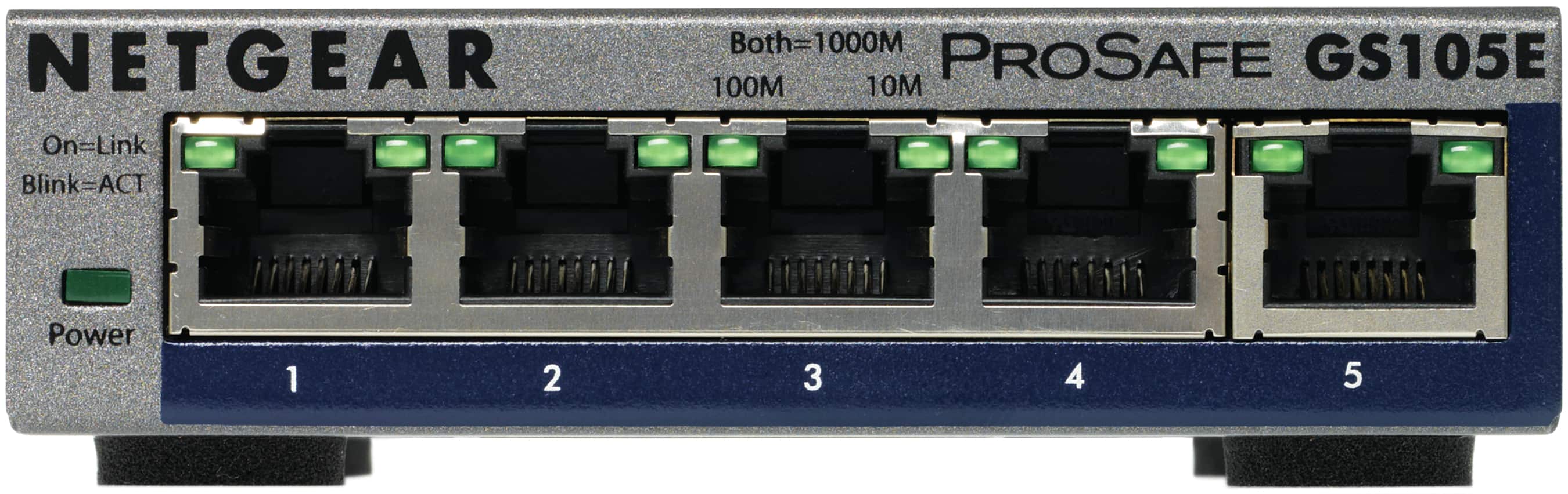 NETGEAR ProSAFE Unmanaged Plus Switch - GS105E - 5 Gigabit Ethernet poorten (GS105E-200PES) thumbnail