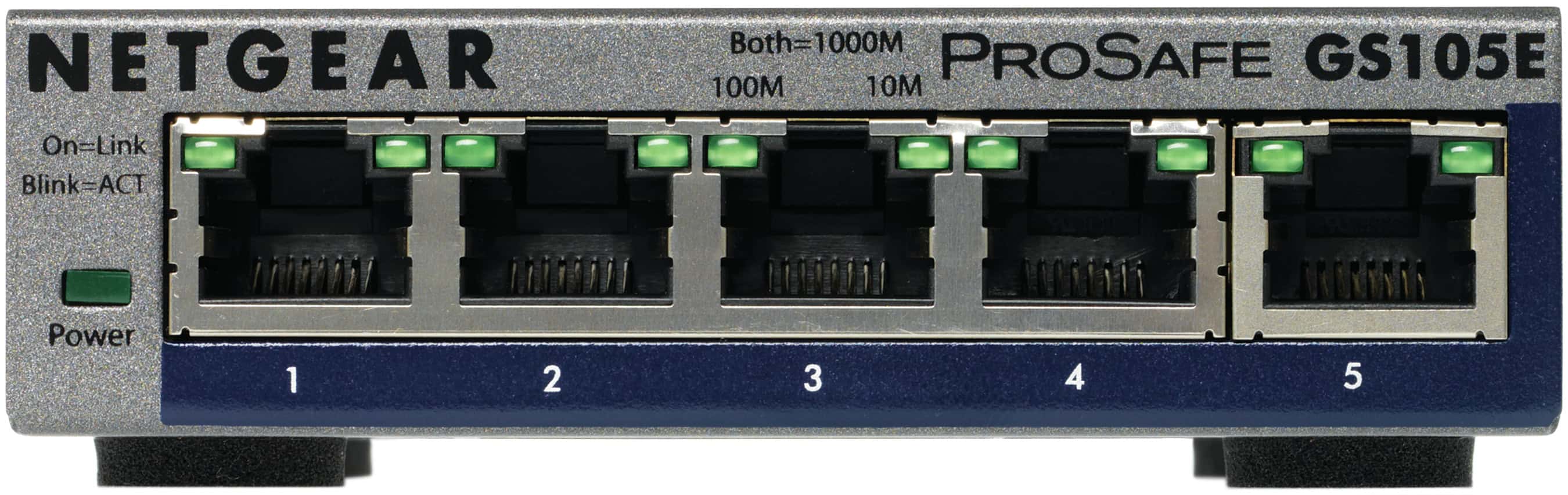 NETGEAR ProSAFE Unmanaged Plus Switch - GS105E - 5 Gigabit Ethernet poorten (GS105E-200PES) thumbnail
