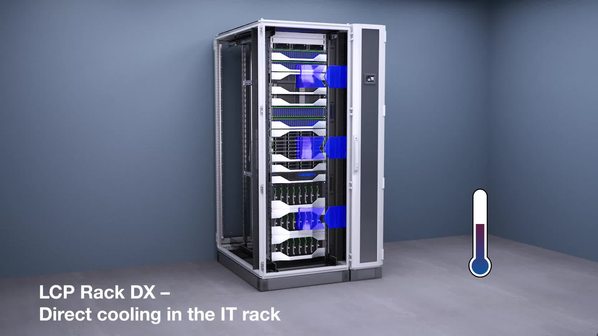 Rittal LCP Rack DX, 20 kW, bündig, RAL 7035, :300x2000x1200 (3313290) thumbnail