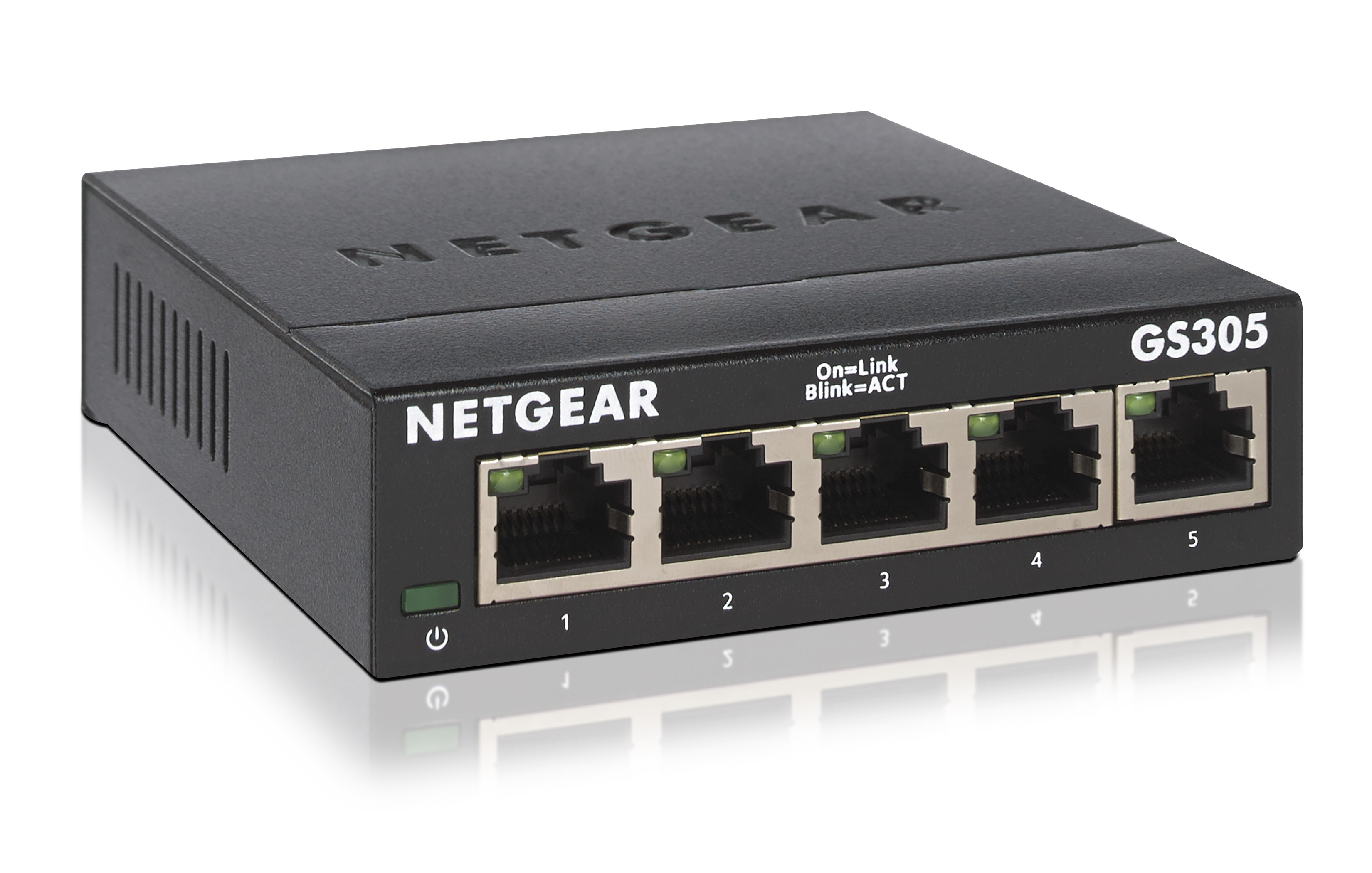 NETGEAR GS305 Unmanaged L2 Gigabit Ethernet (10/100/1000) Zwart (GS305-300PES) thumbnail