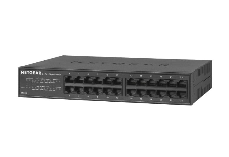 NETGEAR GS324 Unmanaged Gigabit Ethernet (10/100/1000) Zwart (GS324-200EUS) thumbnail