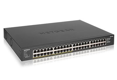 NETGEAR GS348PP Unmanaged Gigabit Ethernet (10/100/1000) Power over Ethernet (PoE) Zwart (GS348PP-100EUS) thumbnail