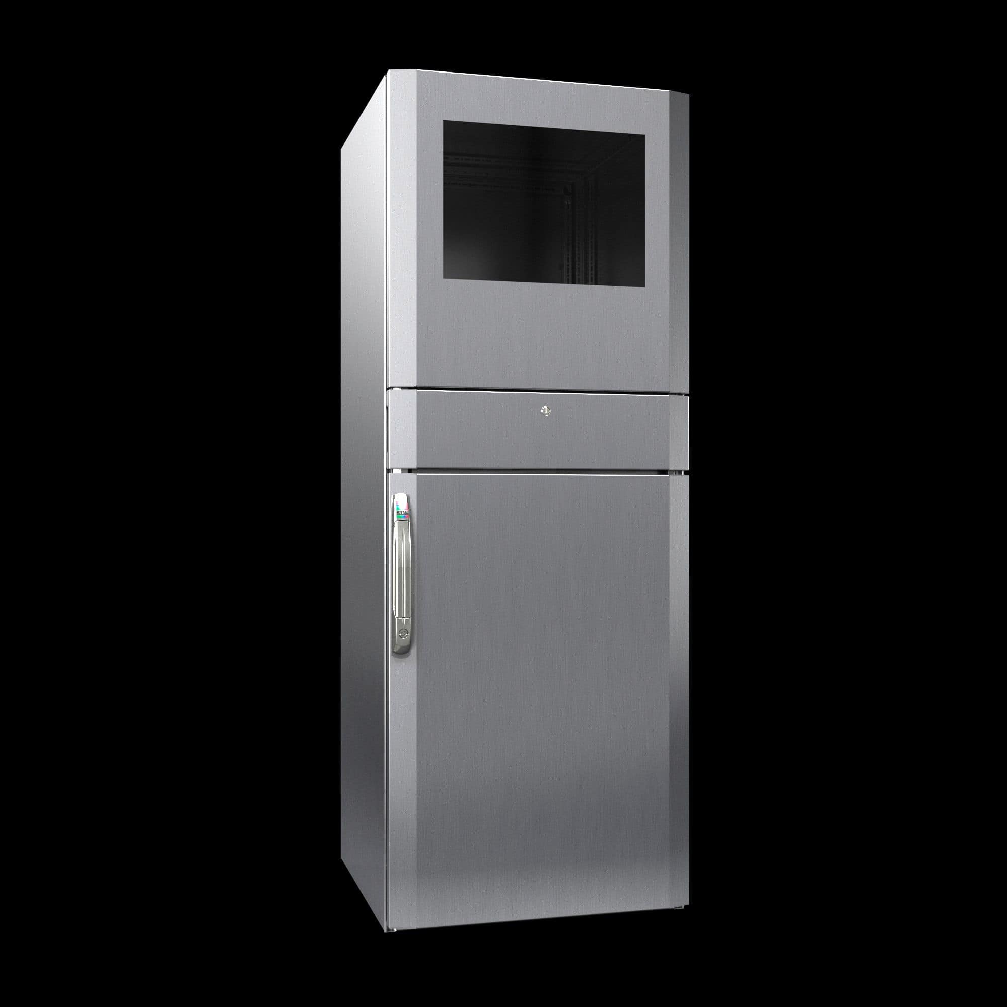 Rittal PC-Schranksystem, Edelstahl 1.4301,  600x1600x630 mm (4650150) thumbnail