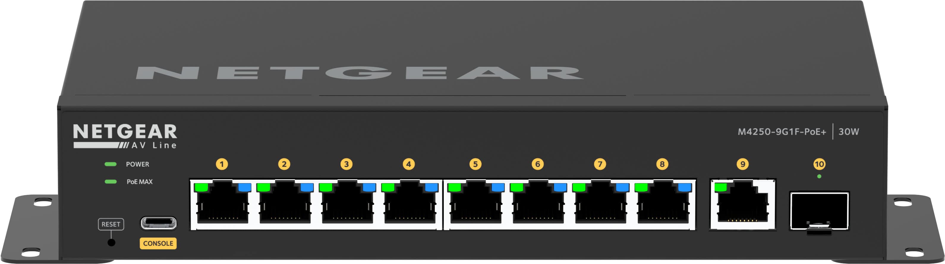 NETGEAR GSM4210PD-100EUS netwerk-switch Managed L2/L3 Gigabit Ethernet (10/100/1000) Power over Ethernet (PoE) Zwart (GSM4210PD-100EUS) thumbnail