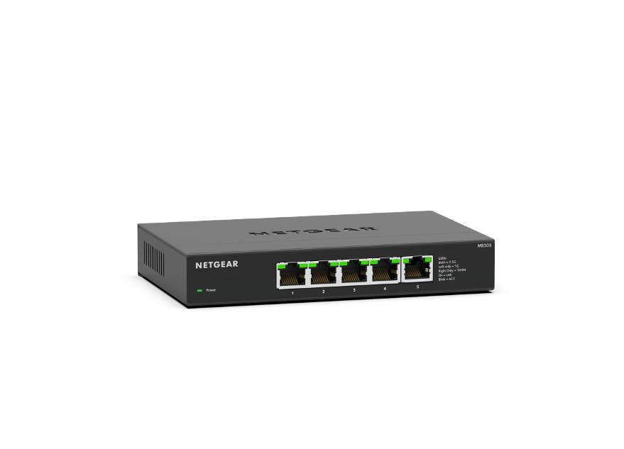 NETGEAR MS305-100EUS netwerk-switch Unmanaged 2.5G Ethernet (100/1000/2500) Zwart (MS305-100EUS) thumbnail